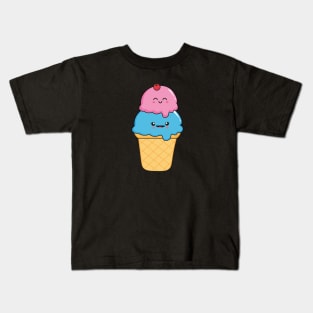 Kawaii Ice Cream Delight Kids T-Shirt